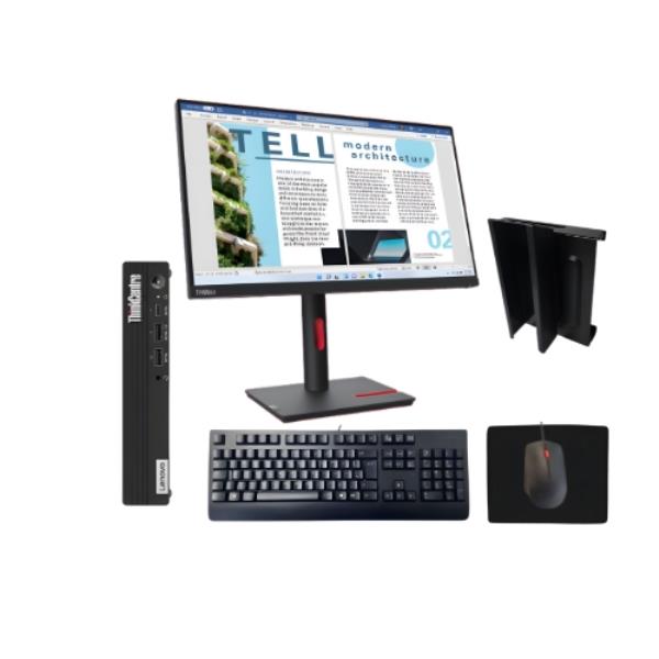 Computador Desktop Lenovo M75q + Monitor Lenovo 24" T24i-30