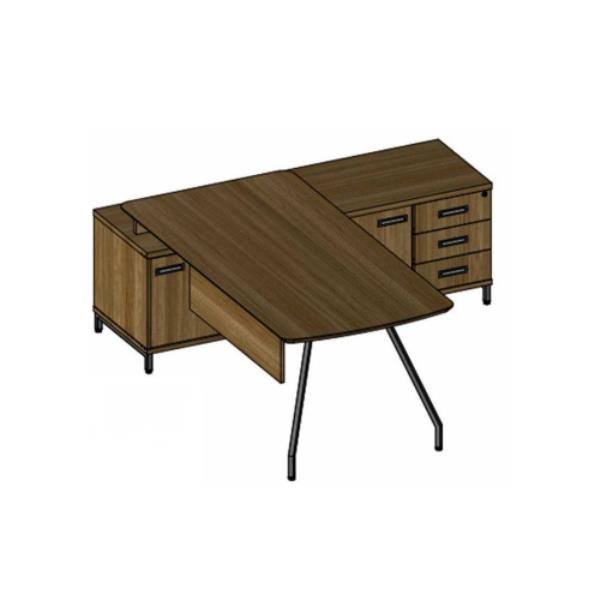 Mesa Presidente Com Armário Lateral