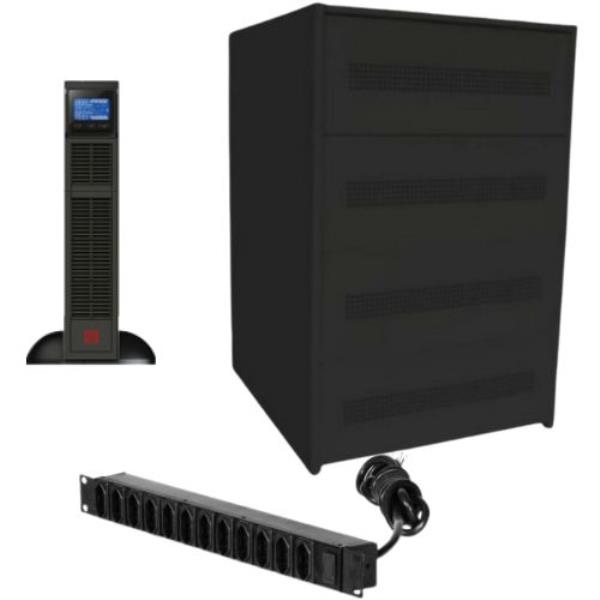 Nobreak Titan Pro 2KVA RT + Banco de Baterias + 2 Réguas