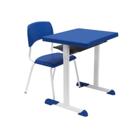 Conjunto De Cadeira E Mesa Para Aluno Adulto 