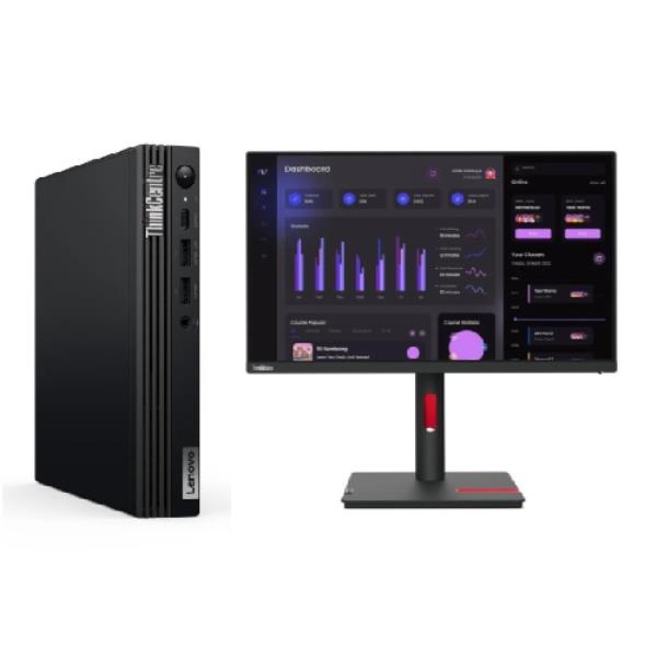 Computador Desktop Lenovo ThinCentre M70Q Gen5 + Monitor ThinkVision T24MV-30