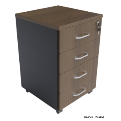 Gaveteiro Volante 4 Gavetas