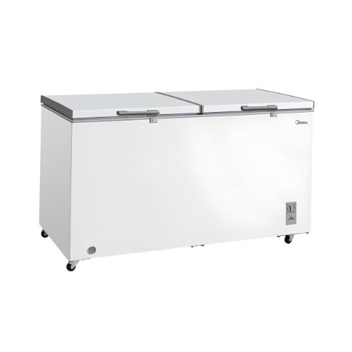 Freezer Horizontal 2 Portas 418L Inverter Bivolt Branco Midea MDRC564FZD013