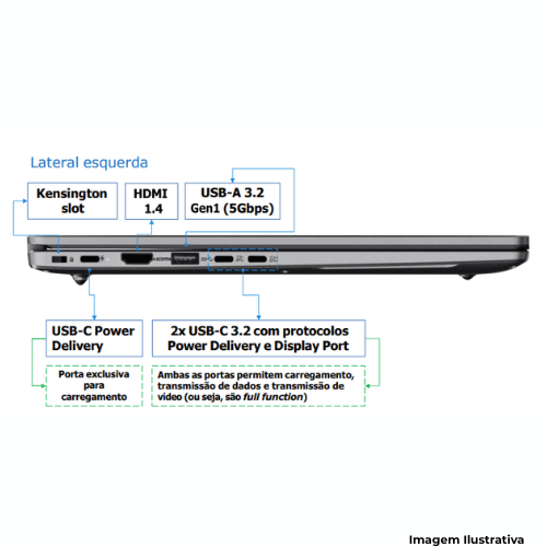 Notebook Avell B.ON 15U: Processador R5 7430U| 8GB RAM| 512GB SSD| Tela 15.6"| Garantia 4 Anos On-Site