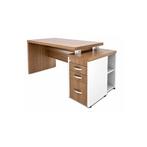 Mesa Com Gaveteiro Apoio Gerência Fortline Premiatto 87164G014D 1900x800x740mm