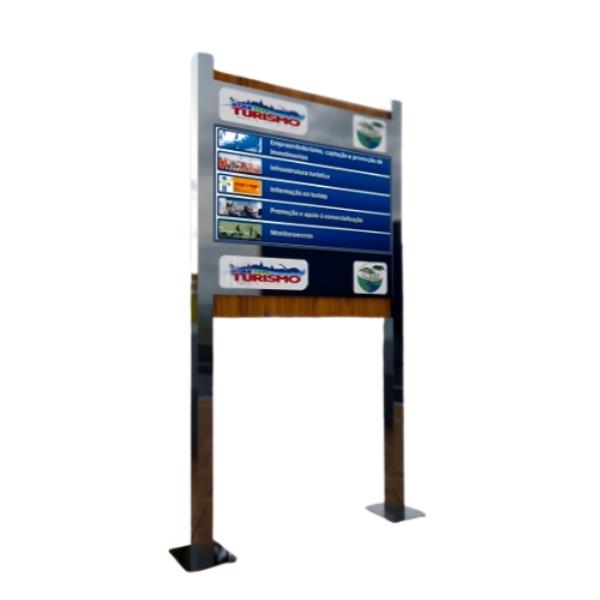 Artefato De Indicação E Orientação Para Áreas Públicas 1 Inox