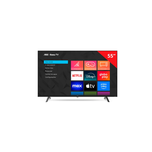 Smart TV AOC 55" 4K UHD Roku TV 55U7045/78G