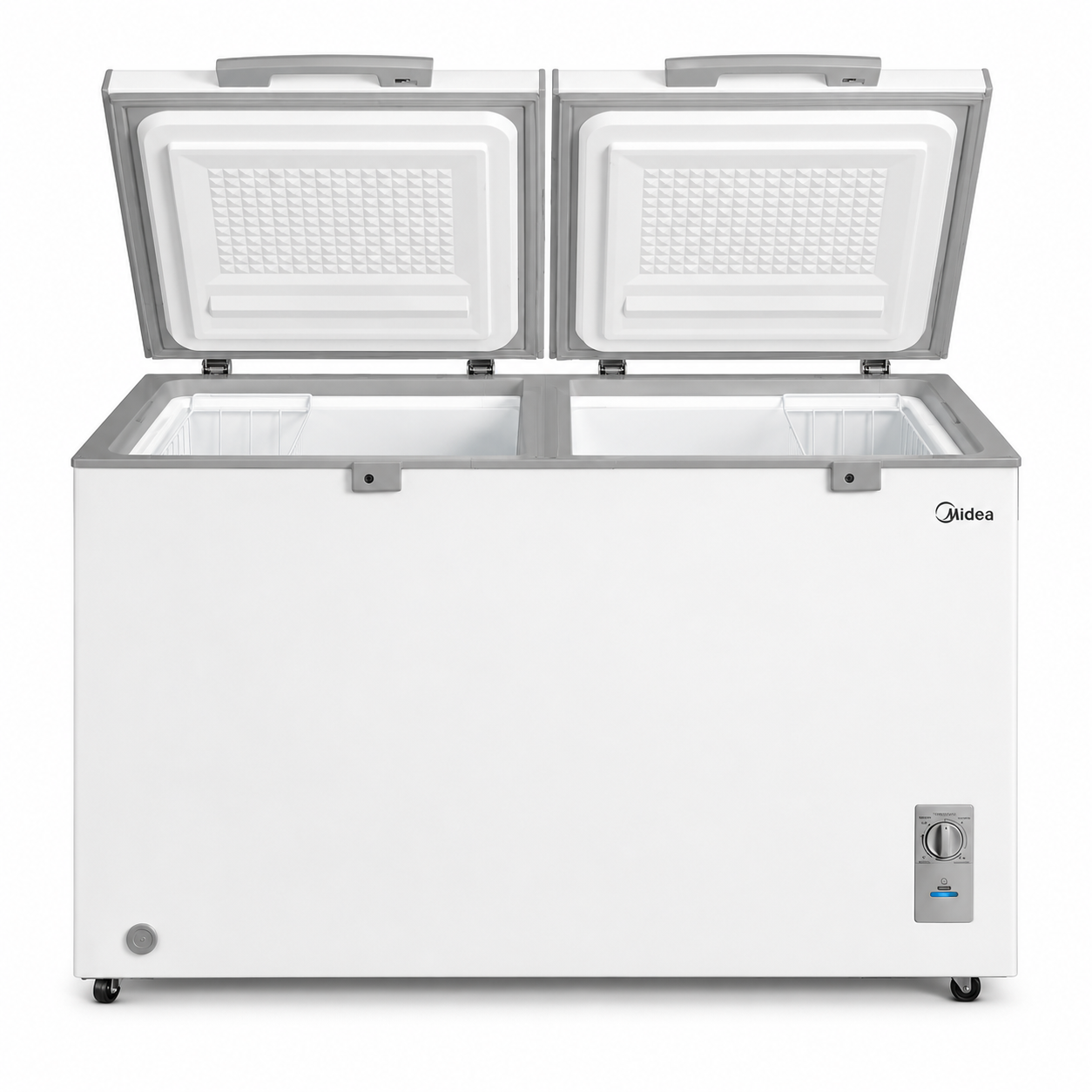 Freezer Horizontal 2 Portas 418L Inverter Bivolt Branco Midea MDRC564FZD013