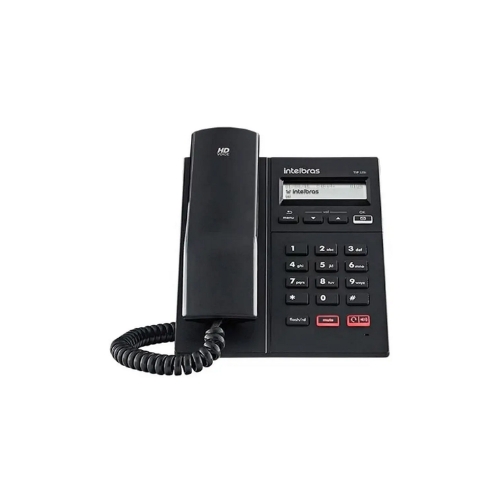 Telefone IP VoIP com Display Gráfico, PoE e 2 Portas Ethernet Intelbras TIP 125i