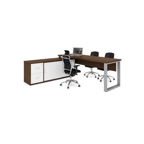 Mesa Executiva Em L Layout MUR.MAG Com Gaveteiro