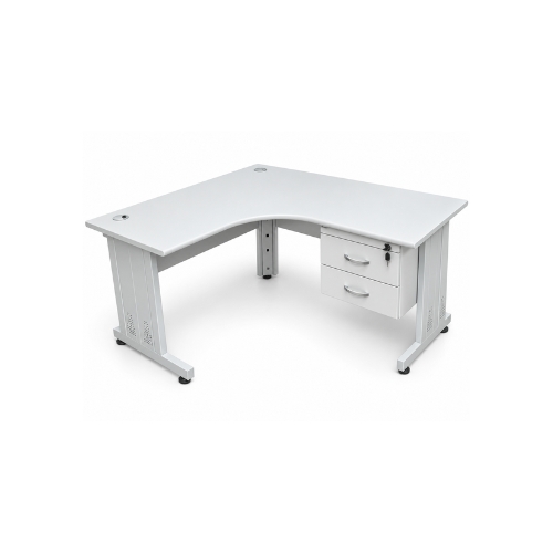 Mesa Delta MAD.MTL + MAD.GF2 1400x1200mm Com 2 Gavetas
