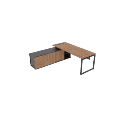 Mesa Gerente Astamobili Manager Portico Com Armário Lateral 1600x800x740mm