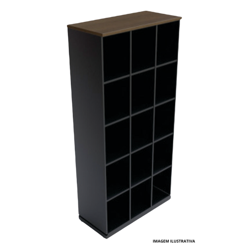 Armário Alto 2,10 M Sem Portas Belacci Havena BE.L