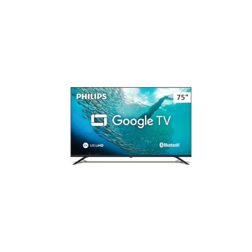 Smart Tv Philips 75” 4K UHD LED Wi-Fi Google Tv 75PUG7019/78