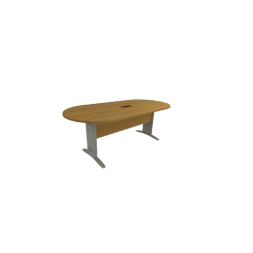 Mesa De Reunião Elíptica Imperia Premium 2400x1200mm