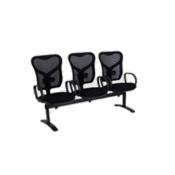 Longarina Ergonômica De 3 Lugares Sem Braço