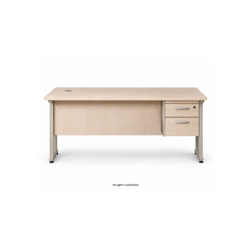 Mesa De Atendimento MAD.MTR + MAD.GF2 1200x800mm Com 2 Gavetas