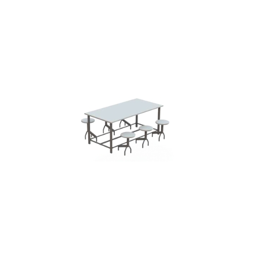 Mesa Retangular Com 6 Assentos Fortline Lunch MRCAES06 1800x900x800mm