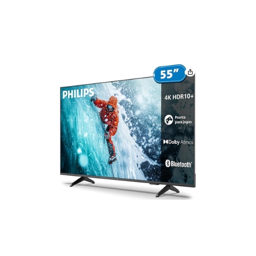Smart TV 55" 4K UHD LED Philips 55PUG7300/78