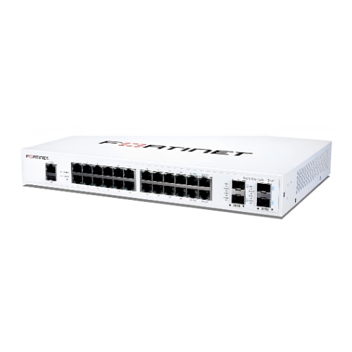 Switch Fortinet FS-124F-FPOE 24 Portas Gigabit PoE L2 Com 4 Portas SFP+ 10G