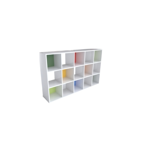 Armário Escolar Belacci Mileto 15 Nichos 1800x350x1100mm