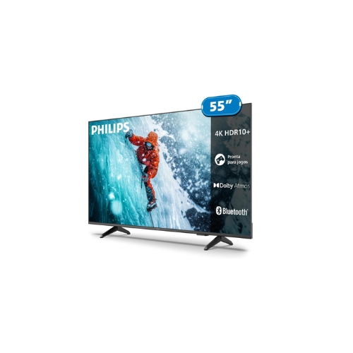 Smart Tv Philips 55” 4K UHD LED Wi-Fi Titan OS 55PUG7300/78
