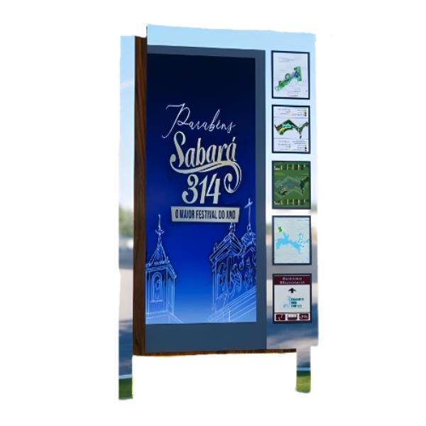 Artefato De Indicação E Orientação Para Áreas Públicas 3 Inox