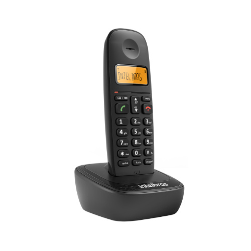 Telefone Sem Fio Intelbras TS 2510 Preto 1,9GHz Com Identificador De Chamadas