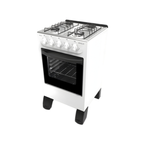 Fogão 4 Bocas Braslar New Sirius Branco Plus