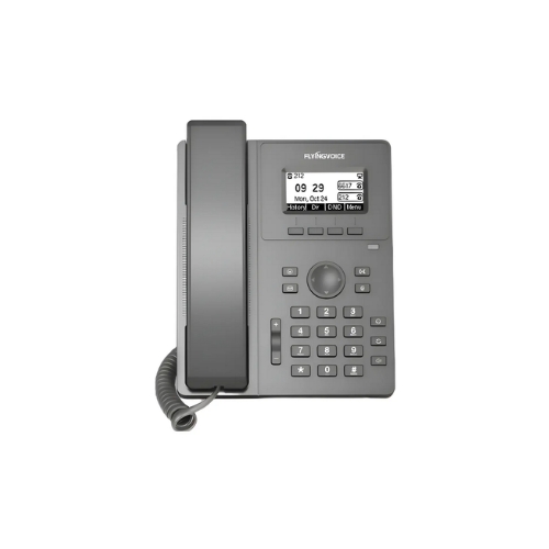 Telefone IP VoIP com Display LCD, 2 Portas Ethernet e Fonte Flyingvoice P10G