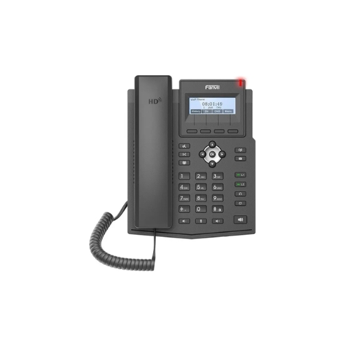 Telefone IP VoIP com Display LCD, PoE e 2 Portas Ethernet Fanvil X1SP