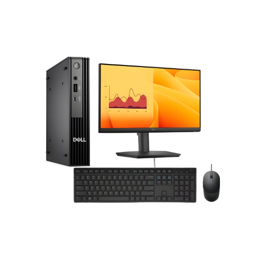 Computador Desktop Dell Pro Micro QCM1250 Intel Core i3-14100T 16GB SSD 512GB Monitor 24” Windows 11 Pro
