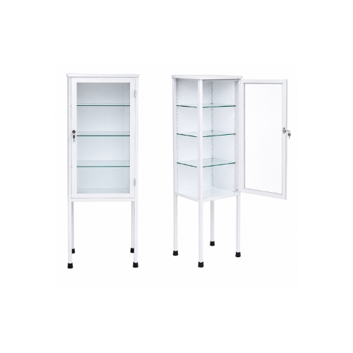 Armário Vitrine Hospitalar GF-Belacci 1004HO Com 1 Porta De Vidro