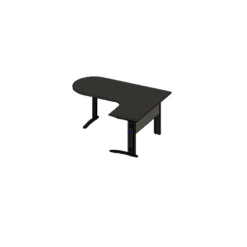 Mesa De Escritório Peninsular Imperia Premium 1600x1800x600mm