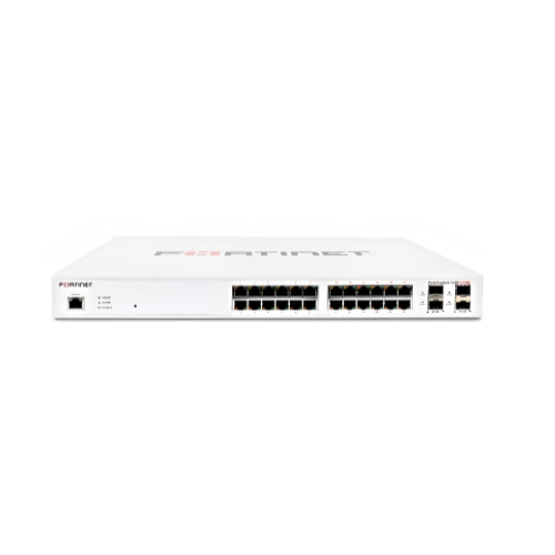 Switch Fortinet FortiSwitch FS-124F 24 Portas Gigabit Com 4 Portas SFP+ 10G