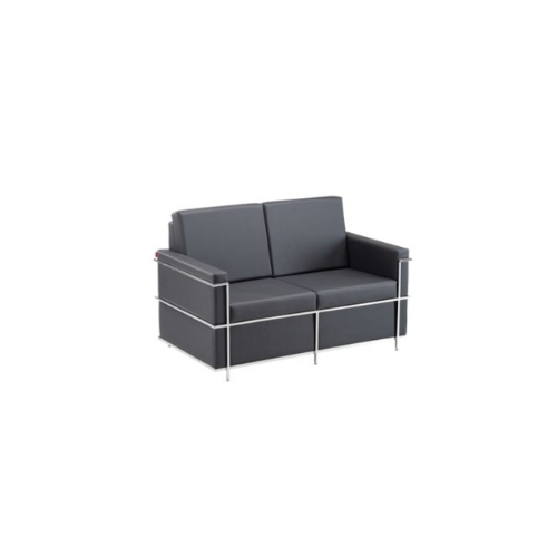 Sofá De Espera 2 Lugares Astamobili AL220 Frame Base Inox