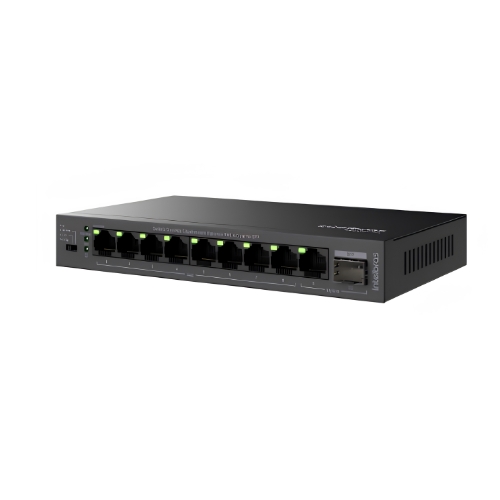 Switch Intelbras S1010G-PA 8 Portas Gigabit PoE Com 2 Portas SFP