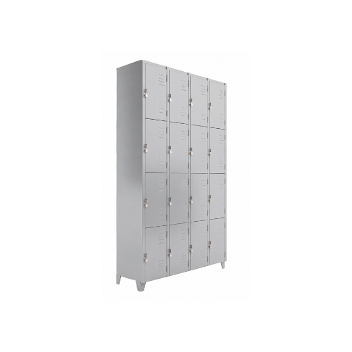 Roupeiro De Aço 16 Portas 1250x1970x450mm Cinza