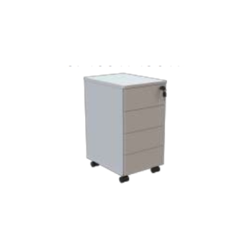 Gaveteiro Volante 4 Gavetas Fortline Fit FT1F019/40 400x450x650mm