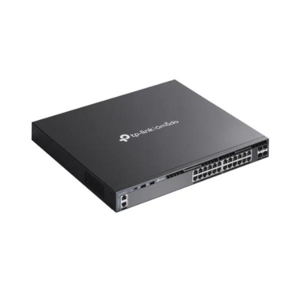 Switch De Acesso TP-Link 24 Portas PoE+ 10Gbps Omada SG6428XHP Rack 1U
