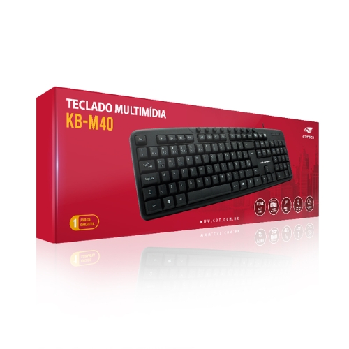 Teclado C3Tech KB-M40BK