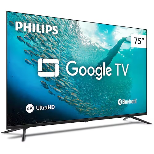 Televisor Smart TV Philips 75PUG7019/78 75” 4K UHD Google TV Bivolt
