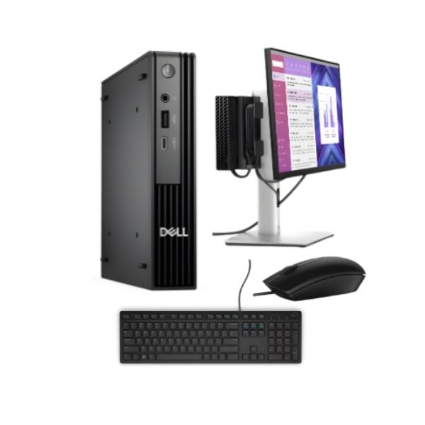 Computador Desktop Dell Pro Micro QCM1250 Intel Core i3-14100T 16GB SSD 512GB Monitor 24” Windows 11 Pro