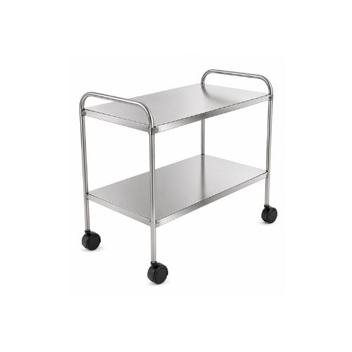 Carro Auxiliar Hospitalar GF-Belacci 9005HO Em Aço Inox Com Prateleira