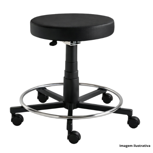 Banqueta Cavaletti Mocho Giratória Sem Encosto Retrô