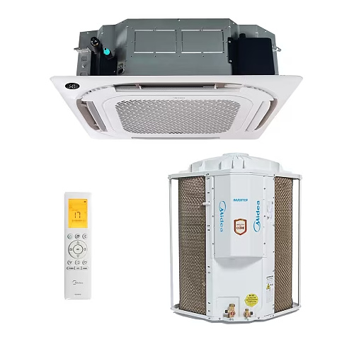 Ar-Condicionado Split Cassete Midea 40KVQD24M5/38TVCD24515MM/40KWFLBM 24.000 BTUs Frio Inverter Wi-Fi 220V