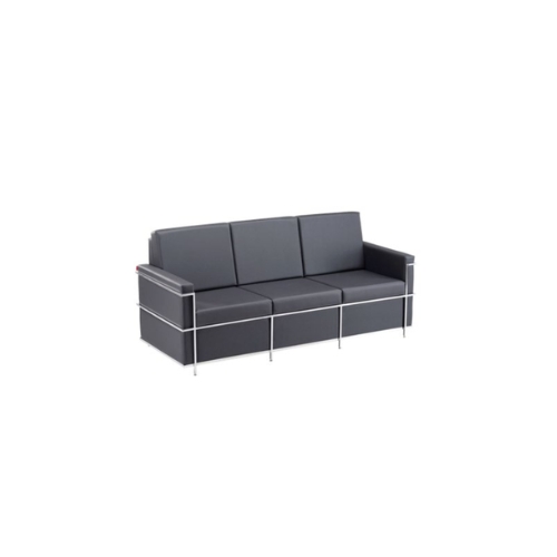 Sofá De Espera 3 Lugares Astamobili AL220 Frame Base Inox
