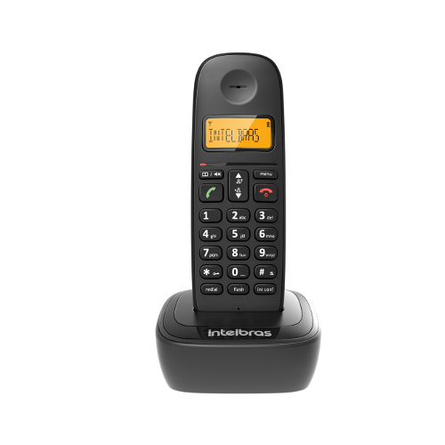 Telefone Sem Fio Intelbras TS 2510 Preto 1,9GHz Com Identificador De Chamadas