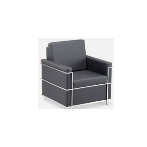 Sofá De Espera 1 Lugar Astamobili AL220 Frame Base Inox