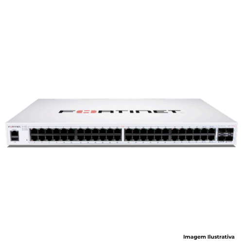 Switch Fortinet FortiSwitch 148F-FPOE 48 Portas Com Transceivers